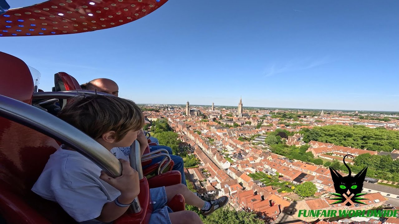 Meifoor BRUGGE 2025: Newest Thrilling MISSION IMPOSSIBLE TOWER Onride POV 🇧🇪