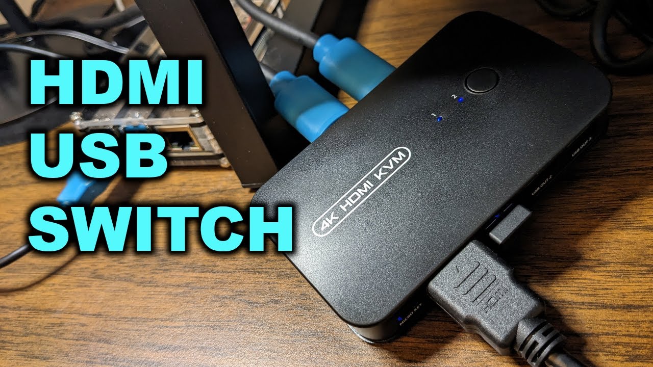 HDMI USB KVM-переключатель от DGODRT — распаковка и обзор