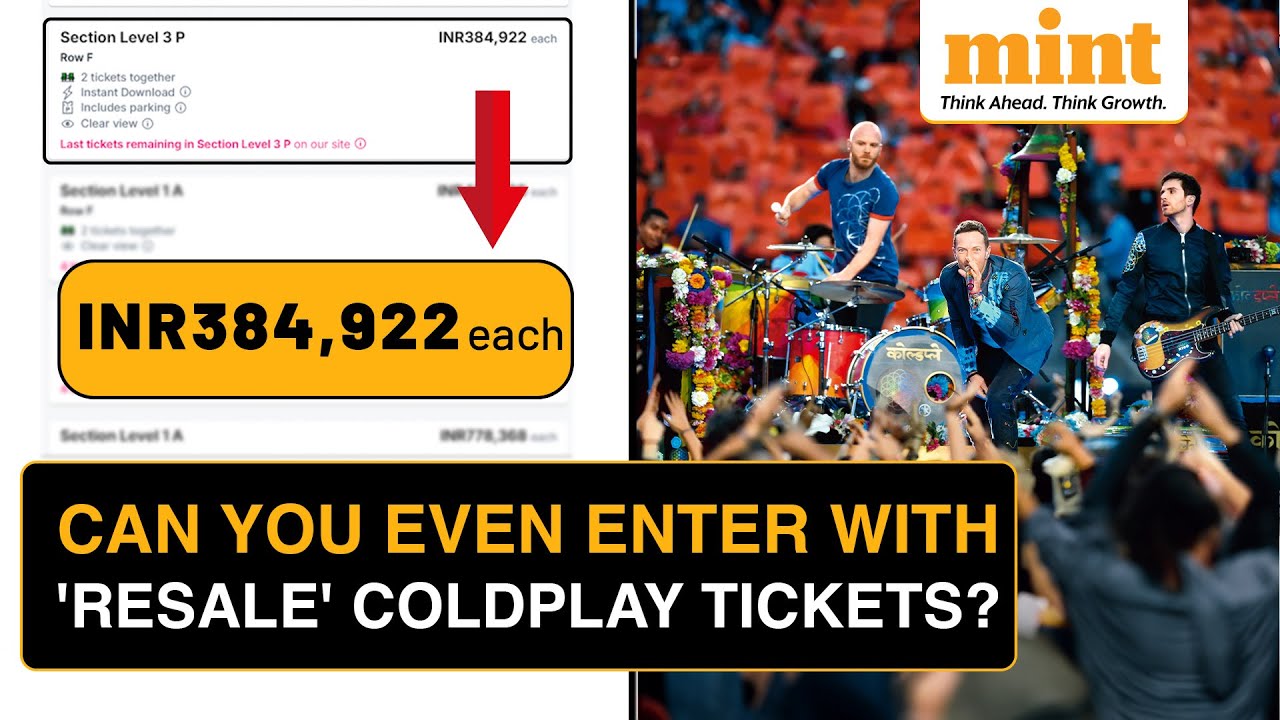 Can You Enter The Coldplay Concert With Resale Tickets? | BookMyShow Warns Against Ticket Scalping