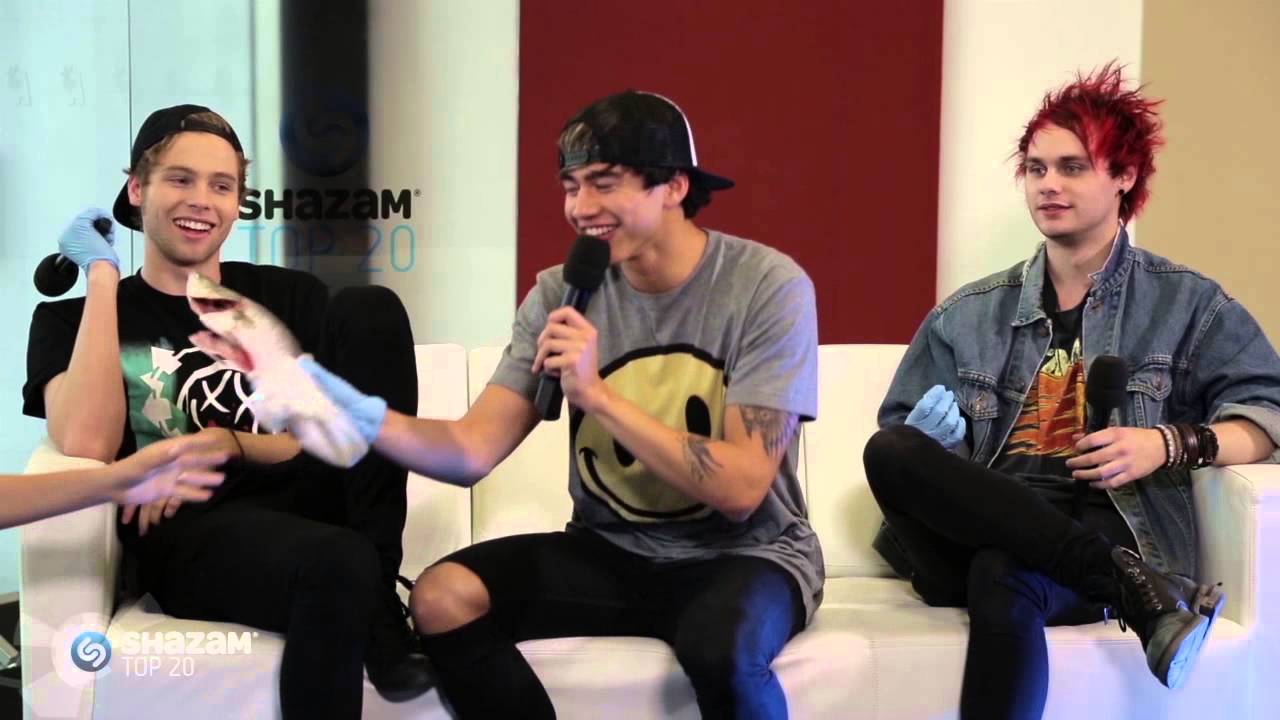 5SOS Calum Hood Smacks Someone In The Face With A DEAD FISH!