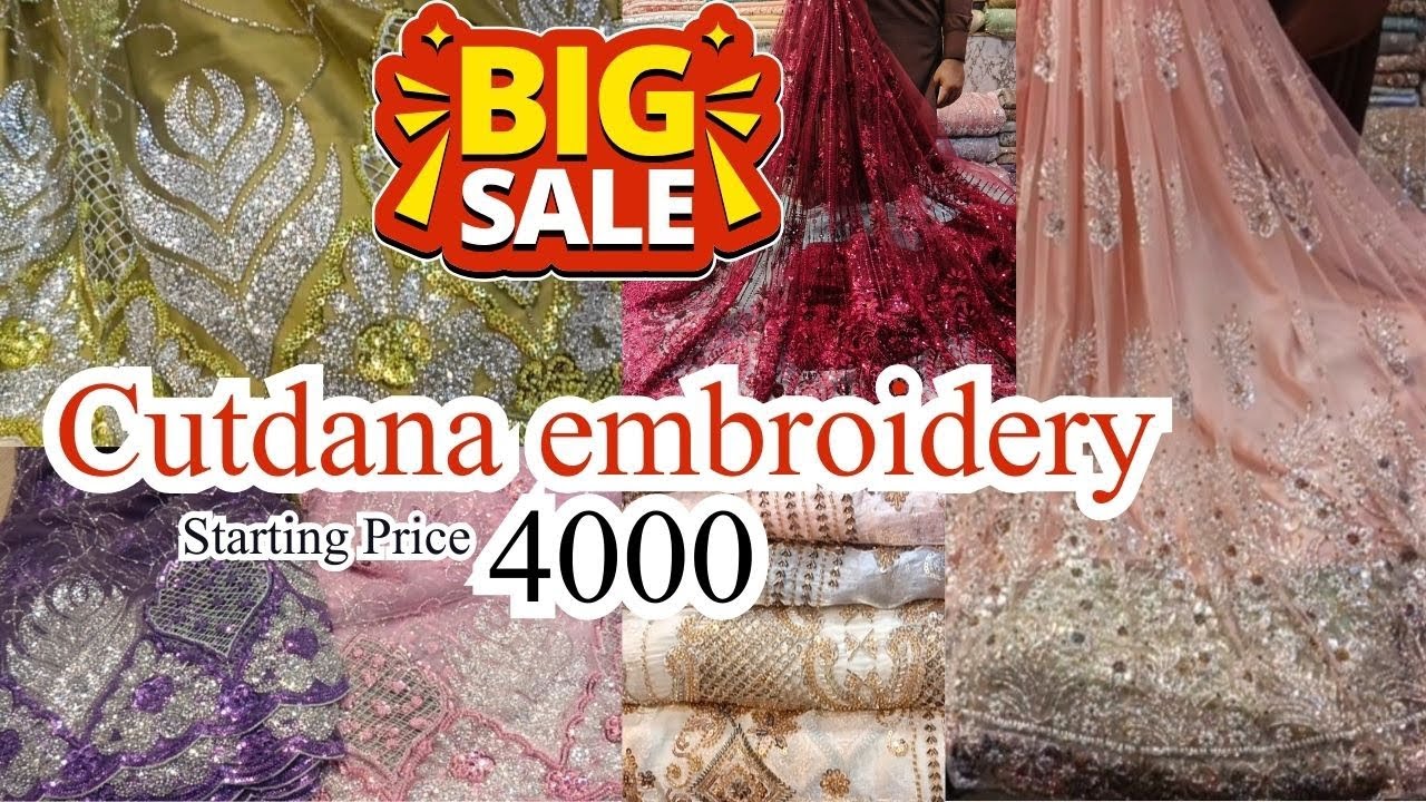 Cutdana work Embroidery Designs💥🔥| Clearance Sale🎉 | Cutdana work |Cutdana suit | cutdana work dress