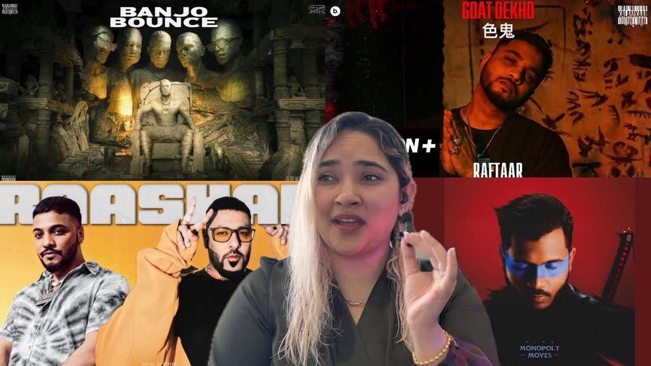 Raftaar Reaction |Banjo Bounce ft. EPR Iyer | Goat Dekh | Raashah ft. Badshah | Warcry ft. King