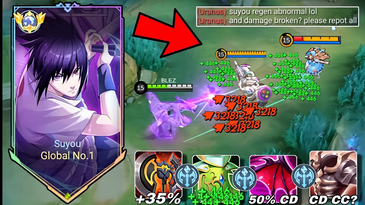 SUYOU NEW BEST BUILD TO DEAL ANNOYING STRONG META FIGHTER IN EXP LANE!! (BEST BUILD SUYOU!!) - MLBB