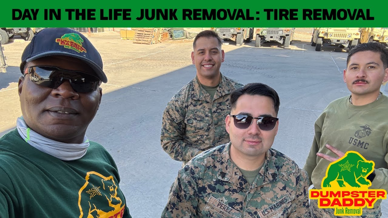 Massive Military Tires Haul | Dumpster Daddy El Paso