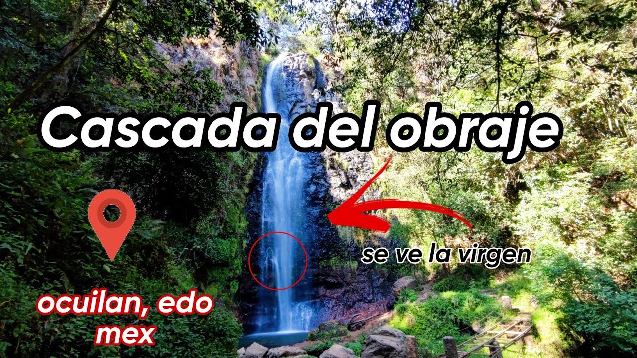cascada del obraje Ocuilan de Arteaga Estado de México // cascada de 30 metros