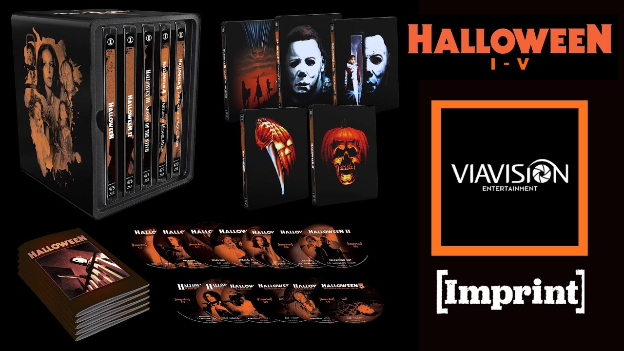 Halloween I&ndash;V 4K UHD + Blu-ray Limited Edition SteelBook Library Collection &mdash; Imprint Collection