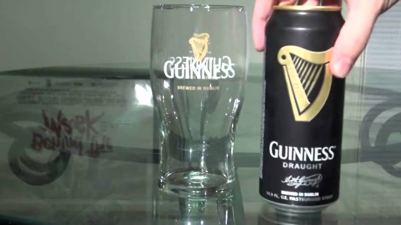 How to Properly Pour a Can of Guinness
