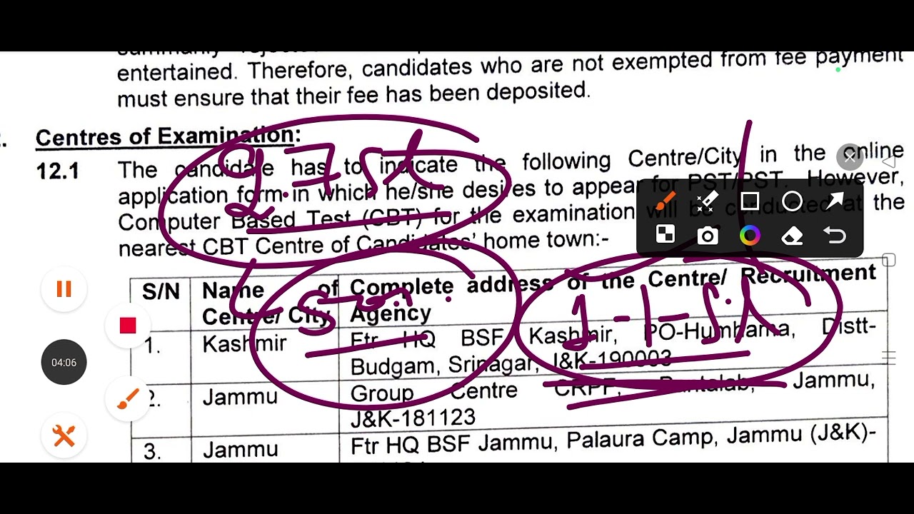 BSF HEAD CONSTABLE MINISTERIAL & ASI STENOGRAPHER EXAM OUT💗BSF HCM WRITTEN EXAM DATE UPDATE🔴💗💙🔵👉