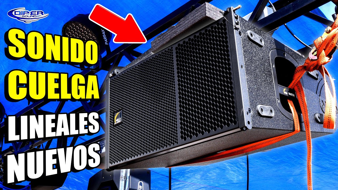 SUS PRIMEROS 2 LINEALES DE SONIDO MAYERS, LOS COLGAMOS CON CINTURONES Y SONARON MUY BIEN