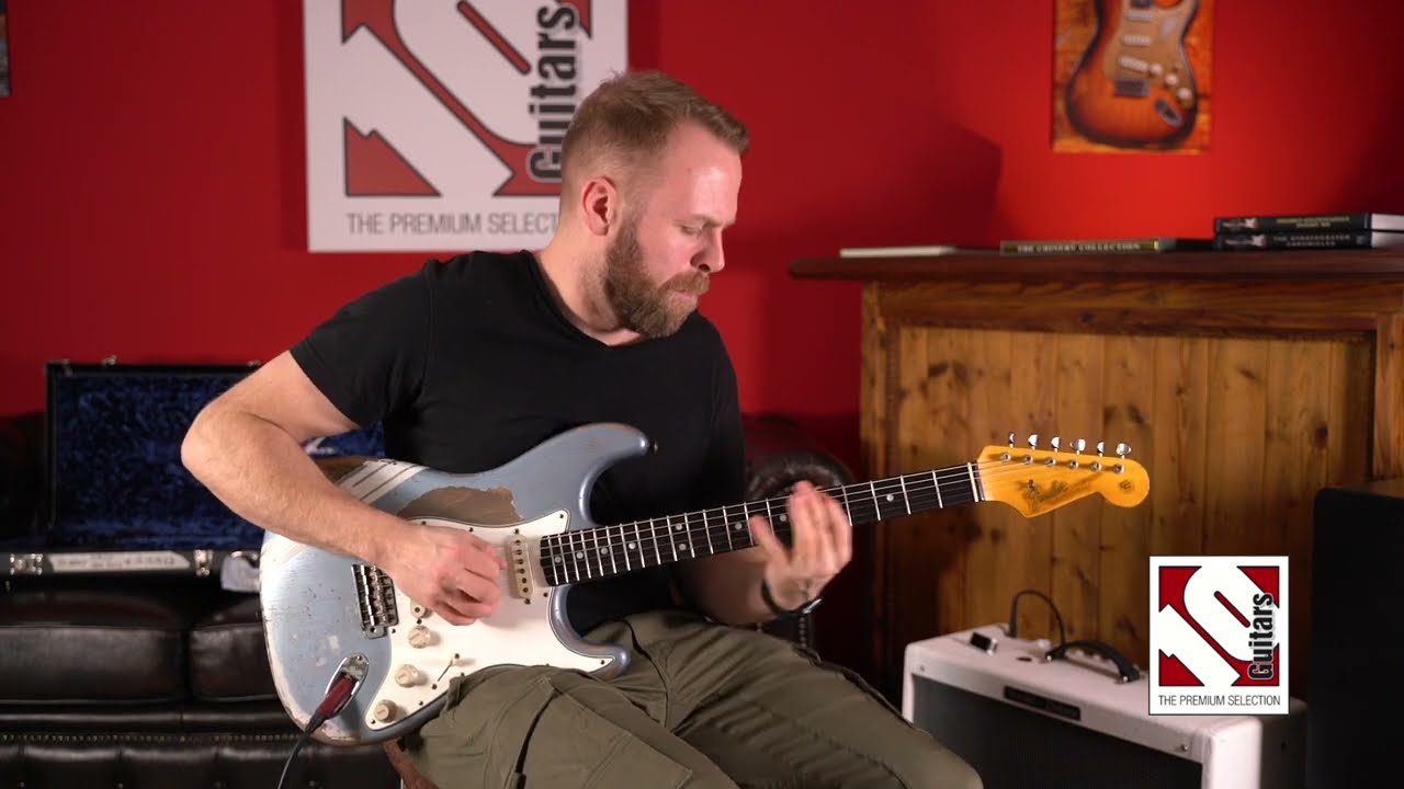 2022 Fender Stratocaster 65 Relic Blue Ice Metallic Masterbuilt Greg Fessler | Guitar Demo