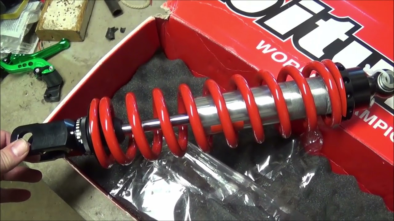 KLR 250 Rear Shock replacement Part 1