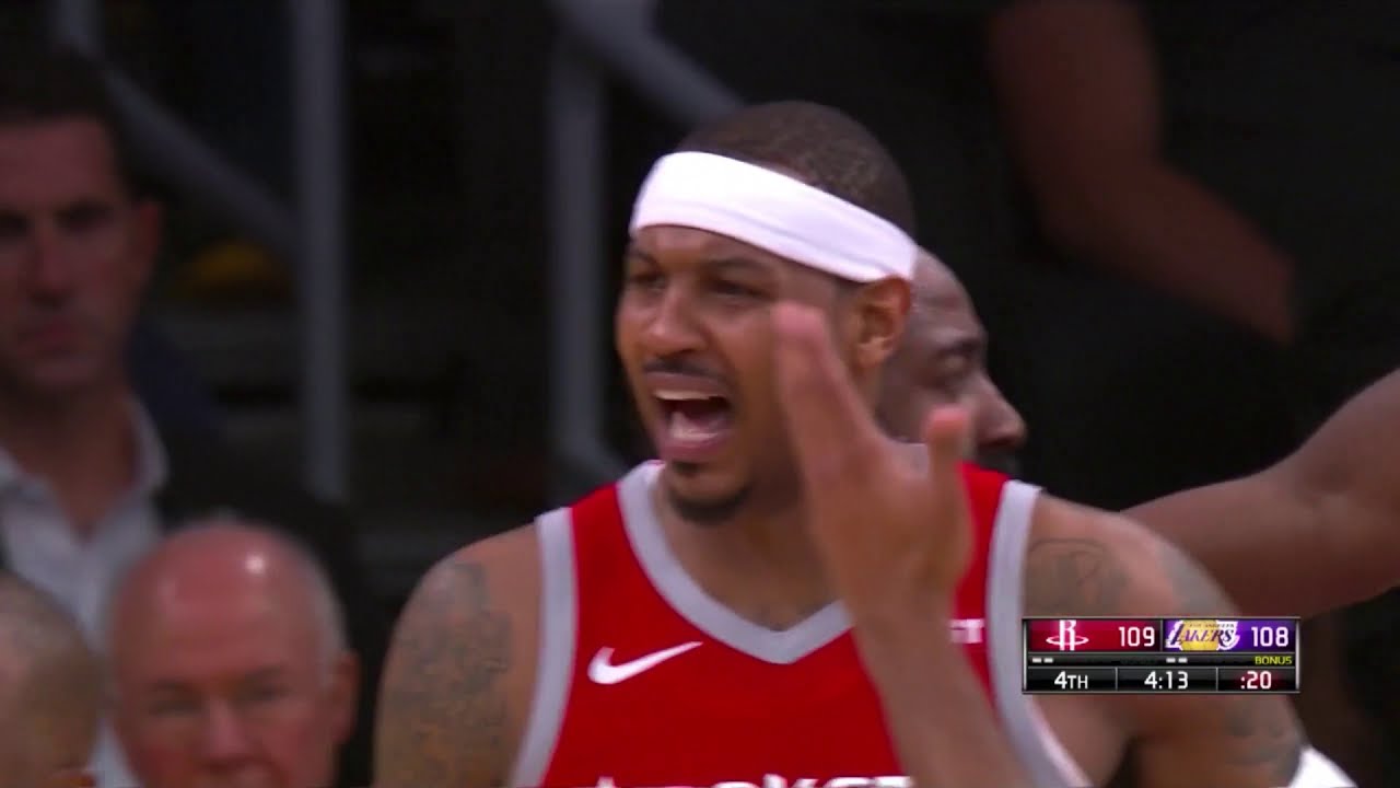 Houston Rockets vs. Los Angeles Lakers Fight: Chris Paul vs. Rajon Rondo [20.10.18.]