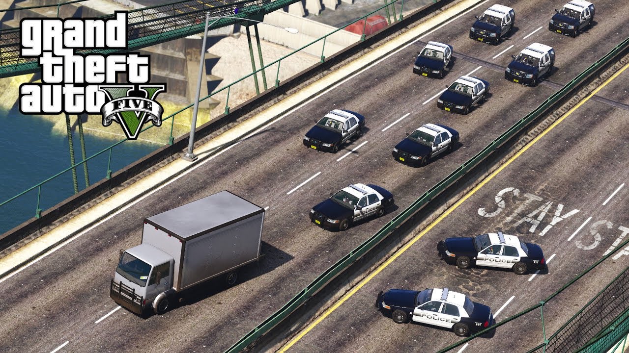 GTA 5 - SEND EVERYBODY! LSPDFR Let's Be Cops Mod Ep. #134 Golden Gate Bridge STANDOFF!