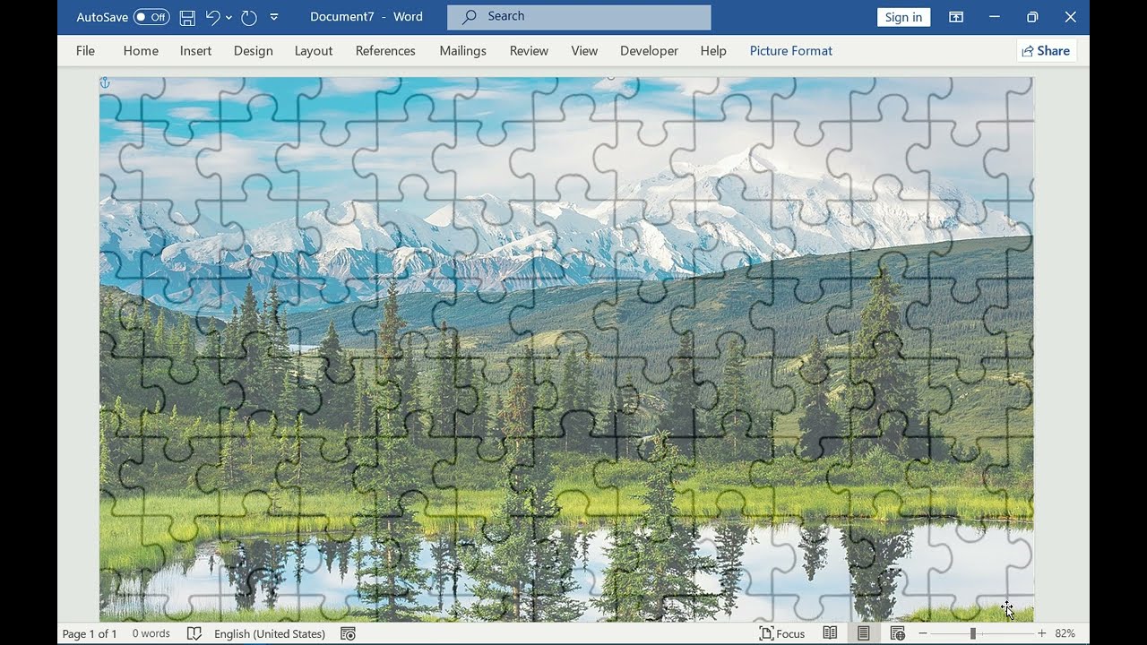 How to Create Jigsaw Puzzles in Microsoft Word   #puzzle #puzzleword #CreateJigsawPuzzles