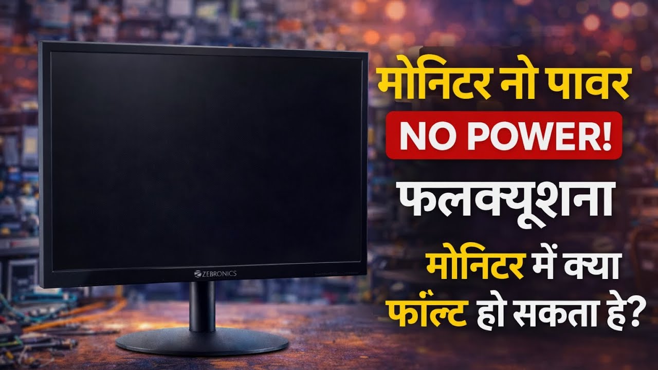 Zebronics Monitor No Power Problem Solve ⚡
