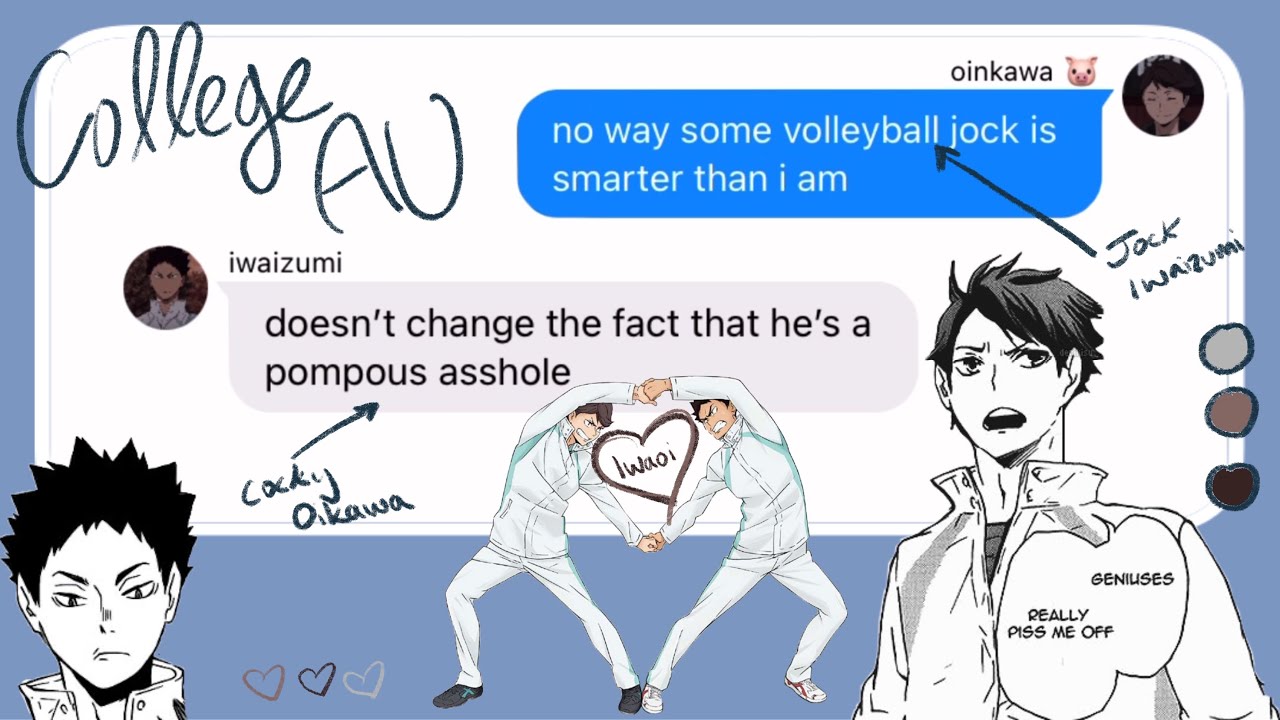 just two weeks.. | iwaoi college au pt. 1 | haikyuu text fics