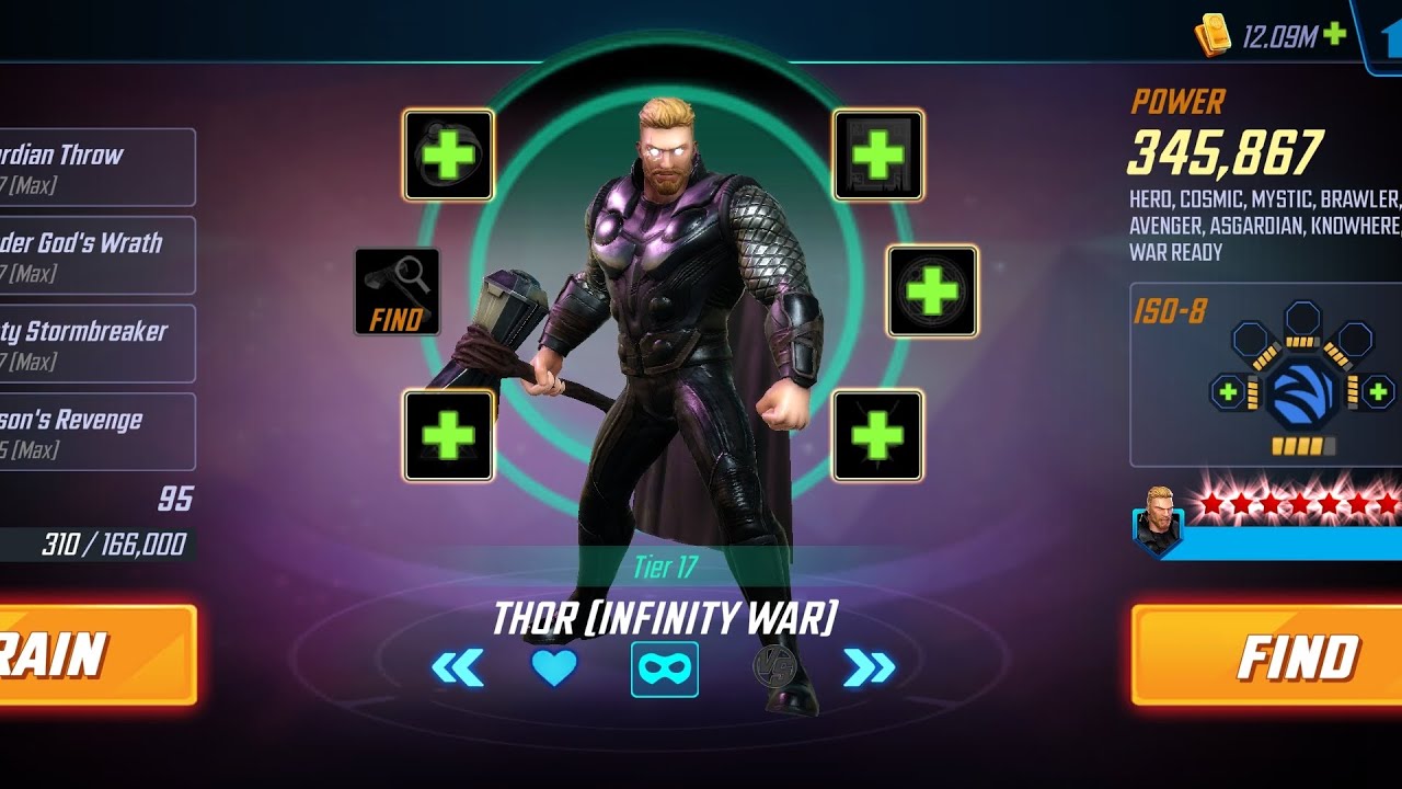 Thor [Infinity War] unlock and 7 Red Stars