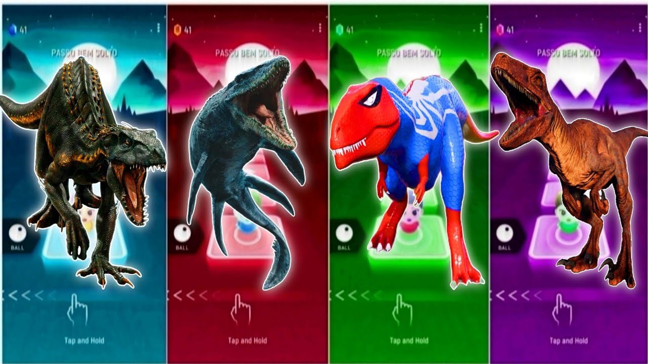 🦖JurassicWorld Indoraptor 🆚The Mosasaurus 🆚The T-rex Evolution 🆚The Velociraptor ||🎵CoffinDance