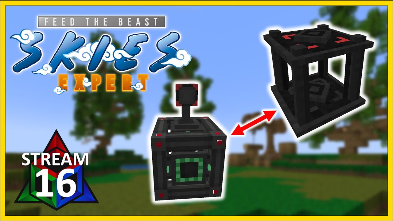 Wireless Power with FLUX Mod! FTB Skies EXPERT Mode - Day 16 Stream VOD