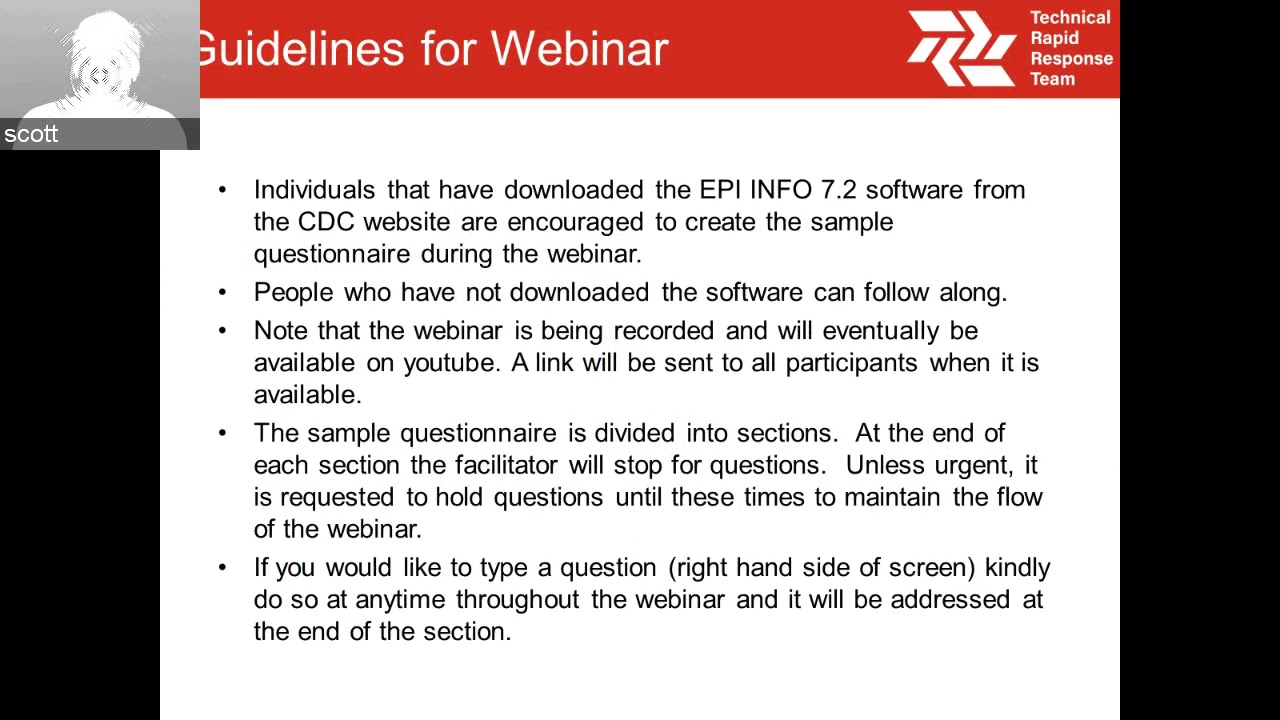 Tech RRT Training Webinar Session   Creating data entry forms using Epi Info 7 2