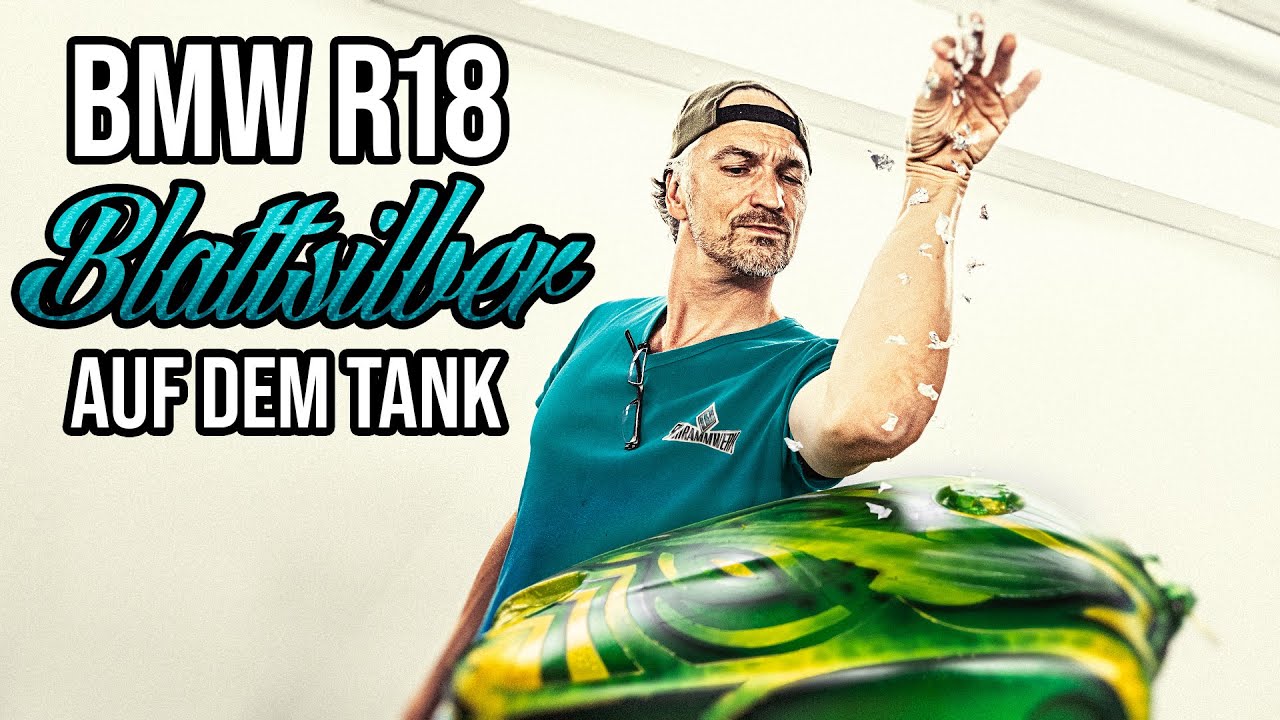 Blattsilber auf dem Tank | BMW R18 Chicano-Style | Dannys SCHRAMMWERK