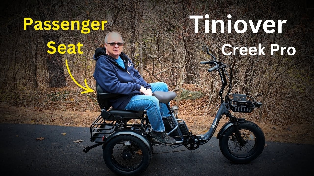 Tiniover Creek Pro E-Trike: необходимые заднее сиденье и аксессуары!