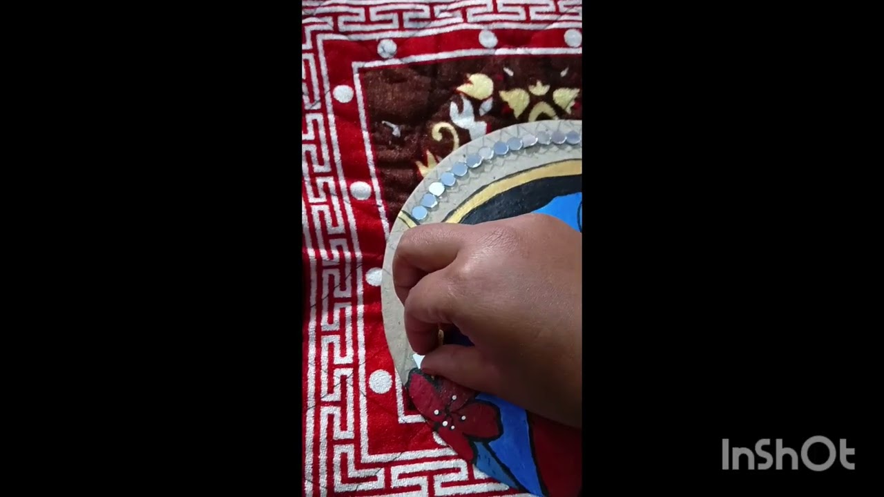 Kali maa painting/craft with mirrors