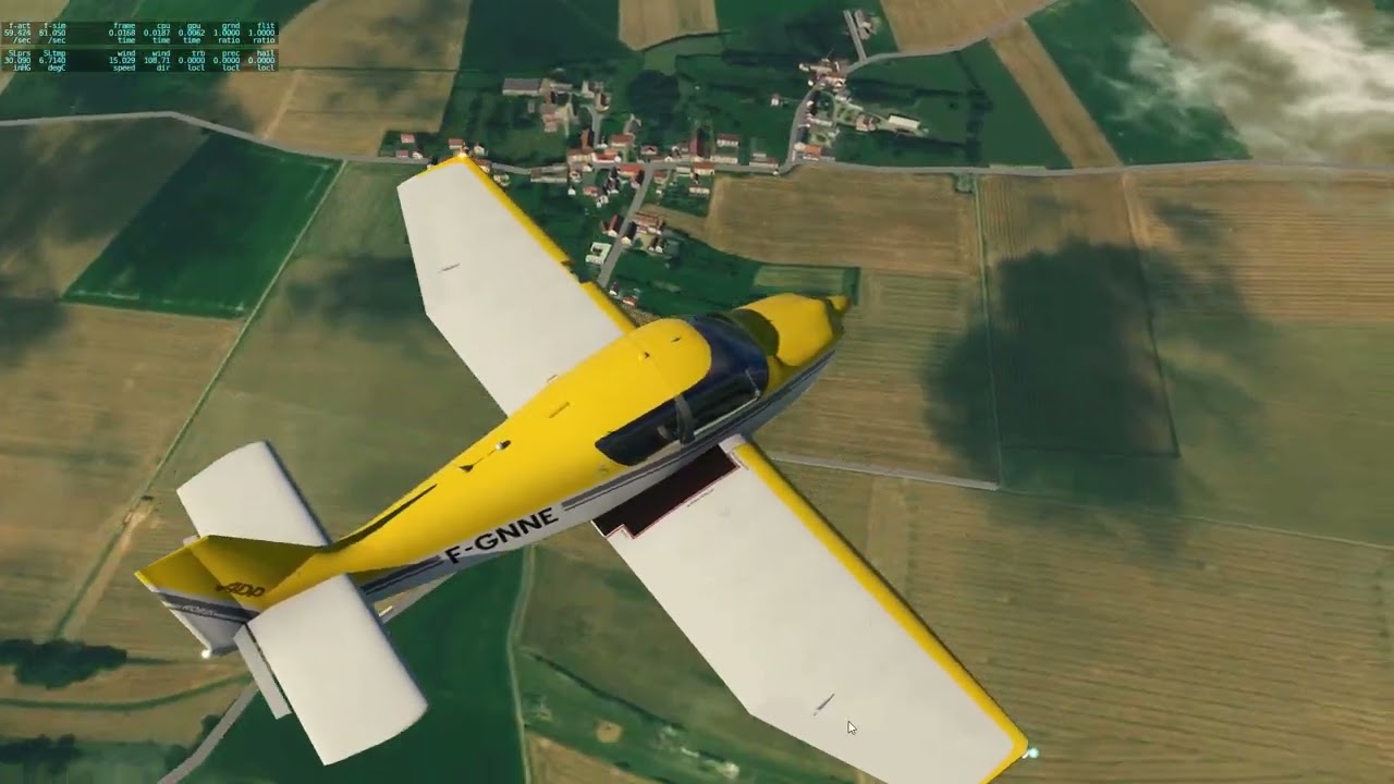 X Plane 11 vidéo rétro DR400 140B freeware xpfr