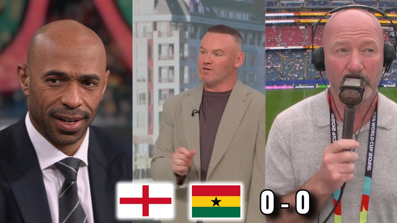 England SHOCKED by Ghana! 0-0 World Cup Draw | Rooney, Thierry Henry & Shearer React 