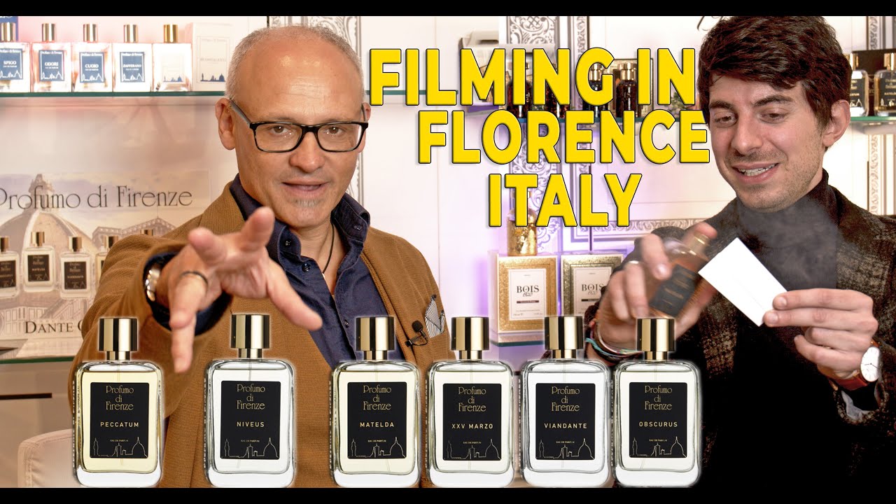 8 FLORENTINE CLASSIC PERFUMES FROM PROFUMO di FIRENZE - FILMING IN THE FLORENCE BOUTIQUE