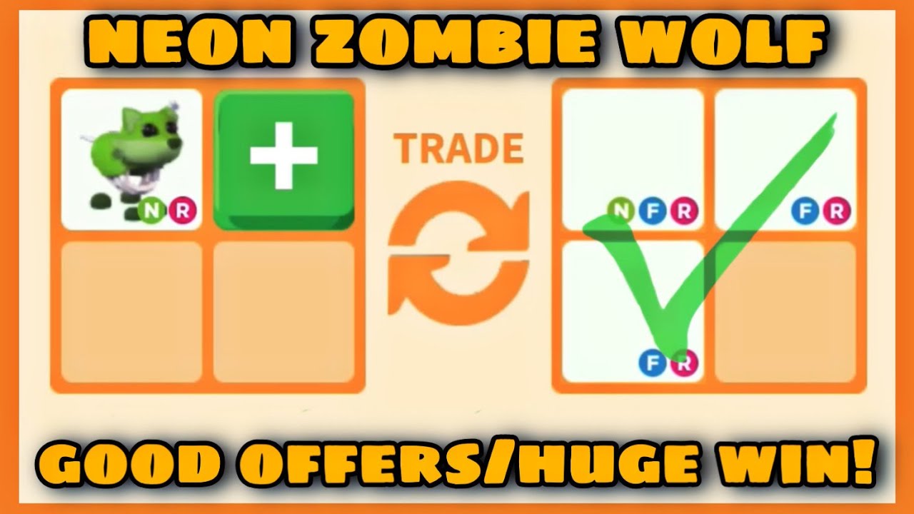 6 OFFERS FOR *NEW* NEON ZOMBIE WOLF!! OMG HUGE WIN!!😱😱 Rich Servers