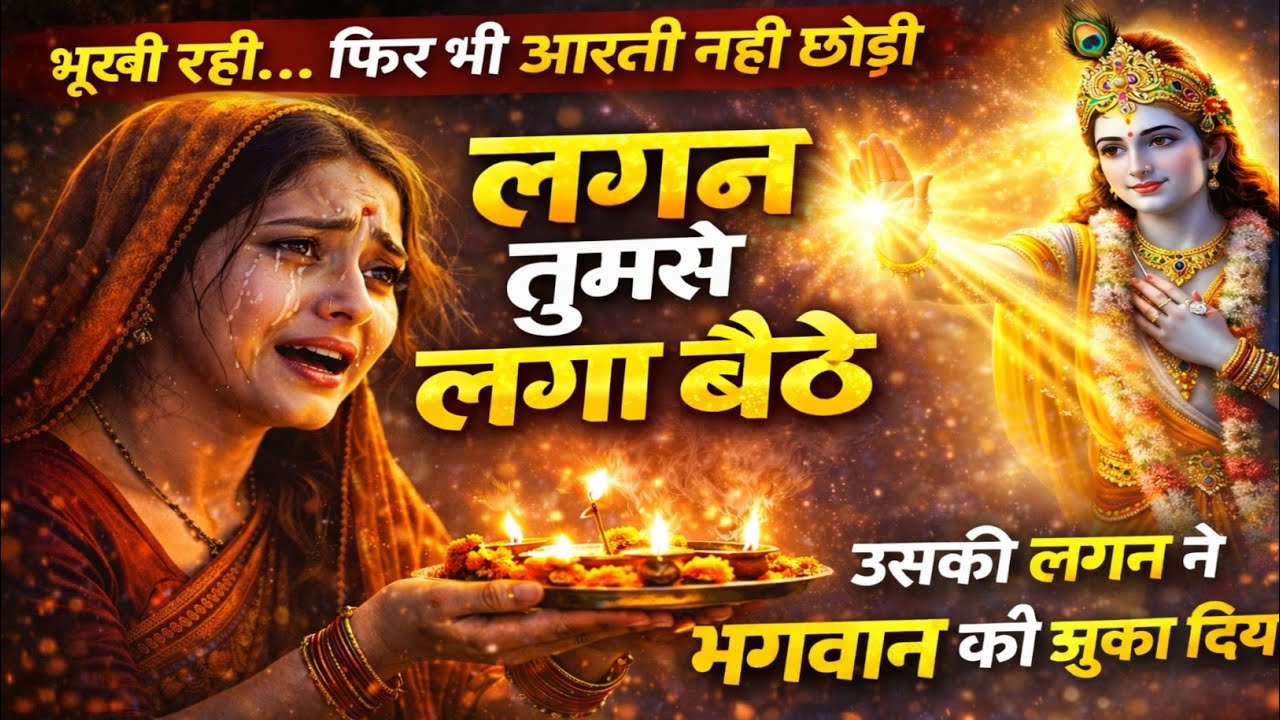 लगन तुमसे लगा बैठे 😭 | Radha Krishna Emotional Bhajan | Surrender To Krishna