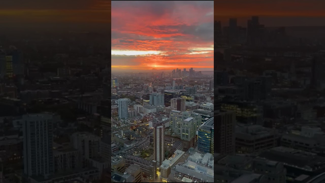 Sunrise in London! #viagem #europe #mochilando #europa #england #inglaterra #london #londres #uk