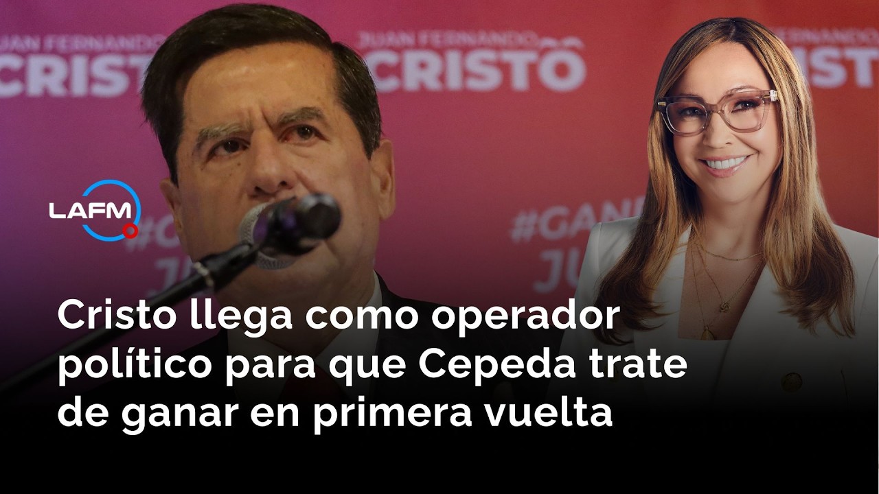 Cristo llega como operador político para que Cepeda trate de ganar en primera vuelta