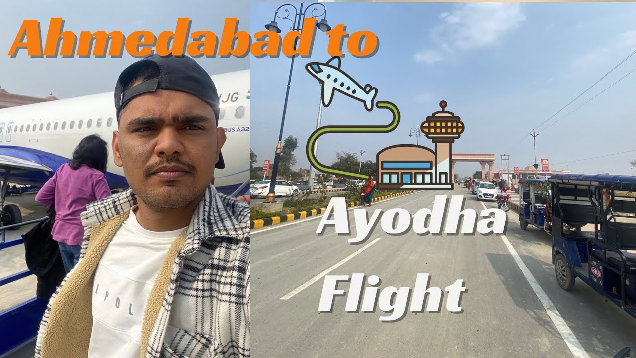 Ahmedabad to Ayodhya Flight Experience || First flight #indigo #india #youtube #vlogger #videos