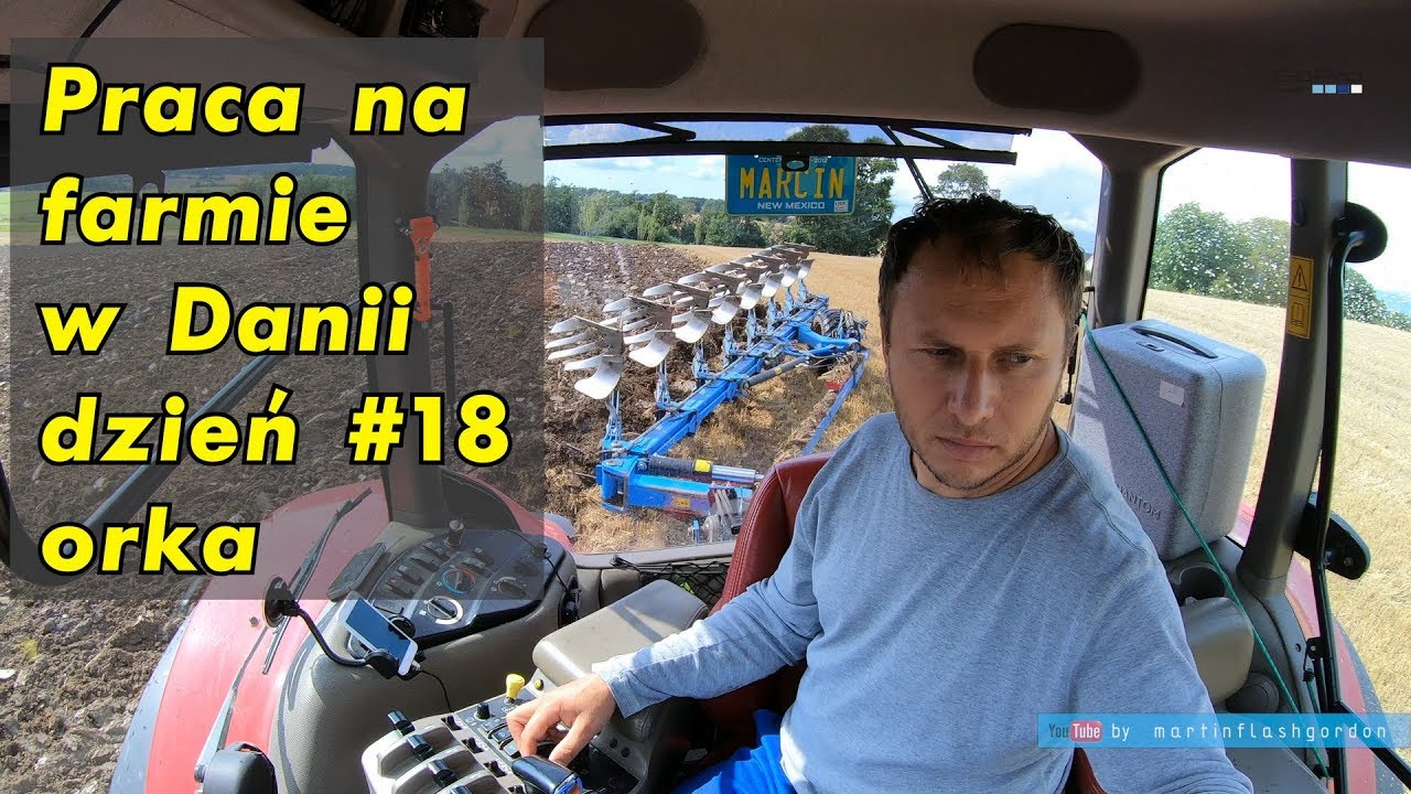 Praca na farmie w Danii dzień #18 orka | Work on the farm in Denmark #18 plowing