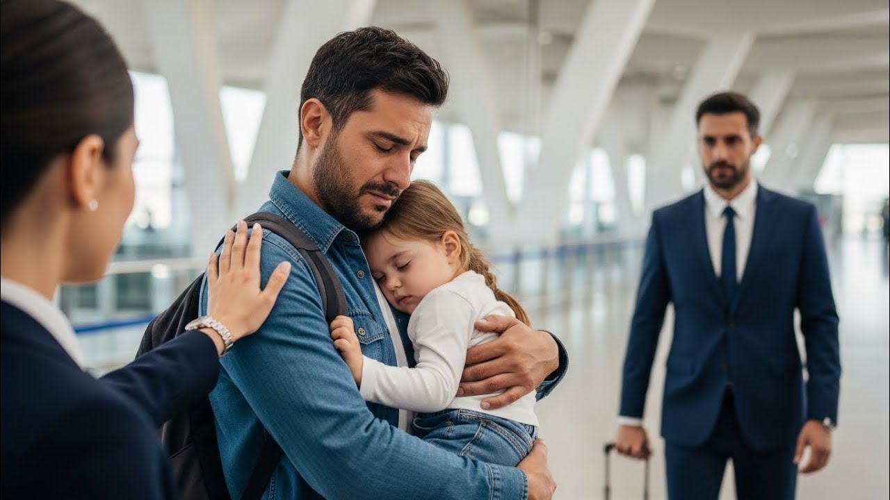 They Refused to Let the Single Dad Board the Plane — Until the CEO Whispered “He’s With Me”