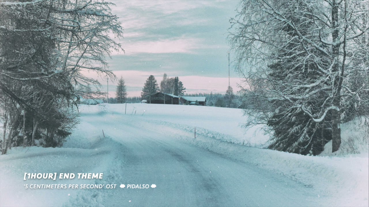 [1hour] 초속 5cm(5 Centimeters Per Second) OST - End Theme (Piano Cover)