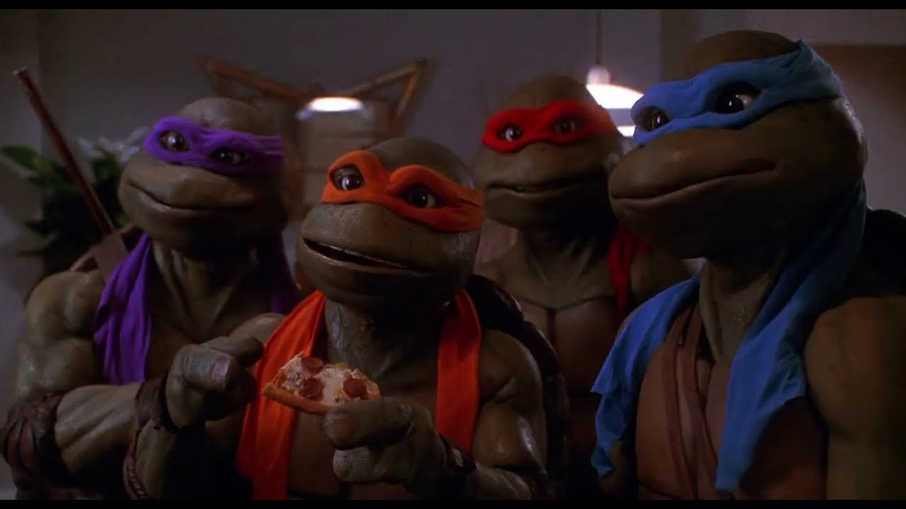 Teenage Mutant Ninja Turtles II (1991) - Ninja Pizza Scene (HD)