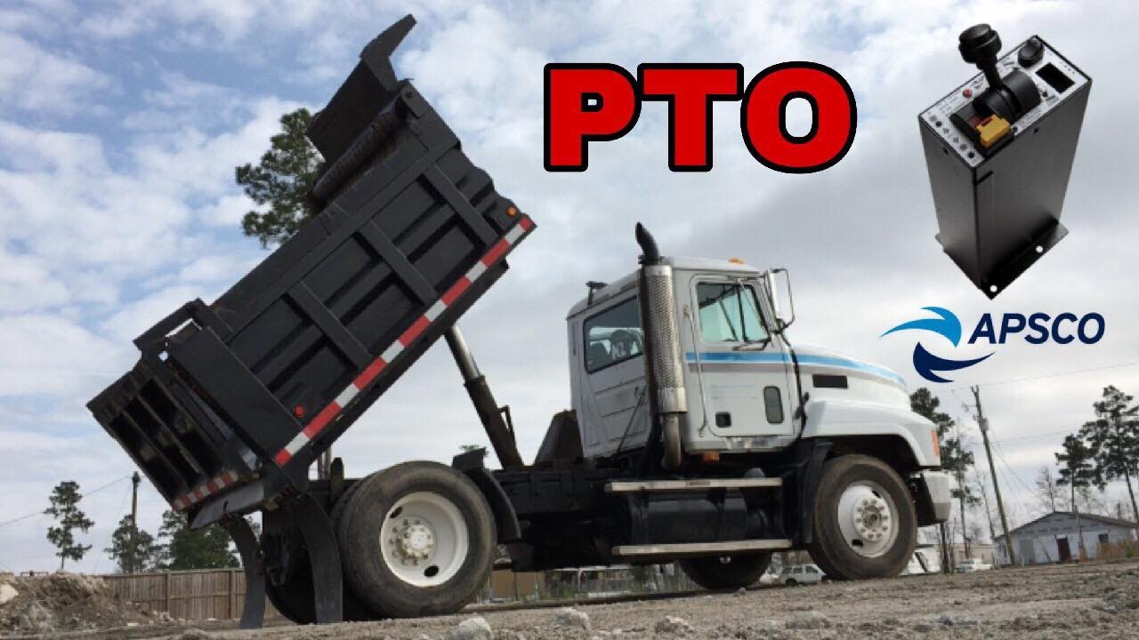 Operating PTO and controls on Mack dump truck
