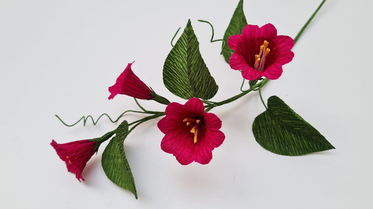 How To Make Easy Paper Flower #7 / Paper Flower / Góc nhỏ Handmade