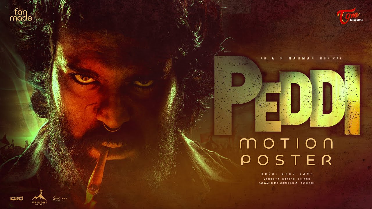 PEDDI Motion Poster | Global Star Ram Charan | TeluguOne