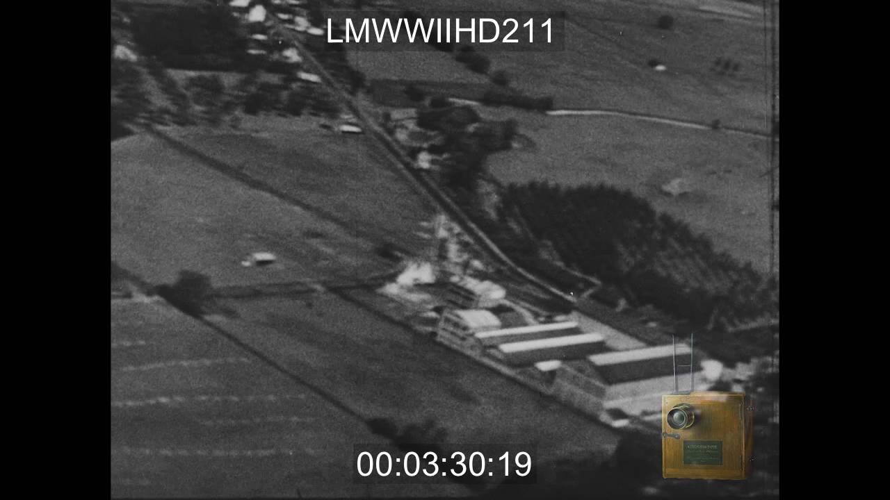 8TH FIGHTER COMMAND GSAP FOOTAGE, SOMEWHERE IN FRANCE, STRAFING GROUND TARGETS 6/1944  - LMWWIIHD211
