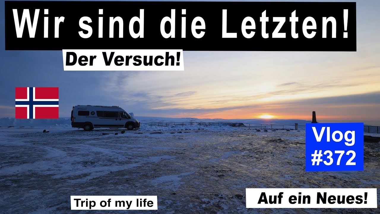 #372 Roadtrip Norwegen, Nordkapp - Fast unheimlich! Völlig alleine! Solarertrag Solartasche Winter