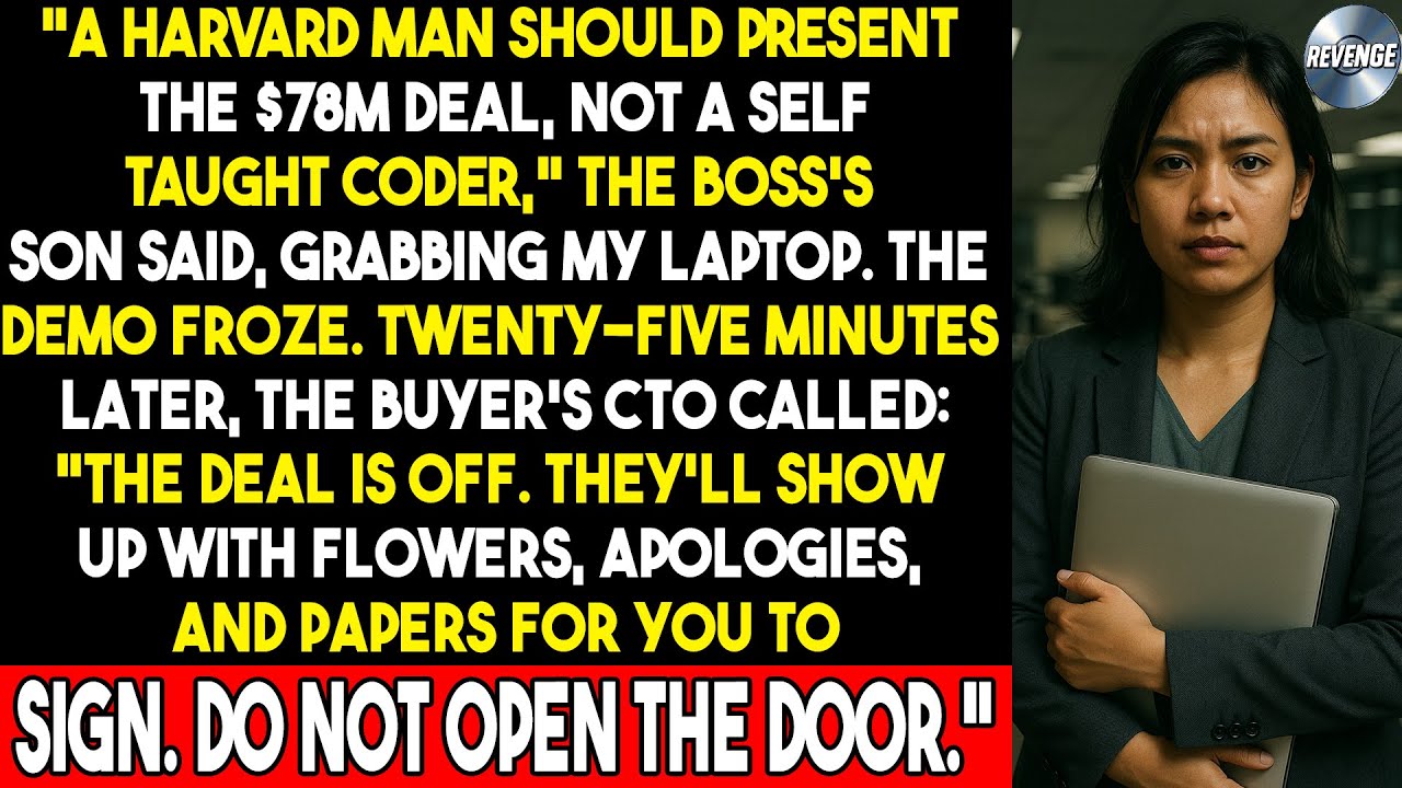 She Built a $78M Product Alone—Then the CEO’s Son Took Her Laptop Before the Pitch