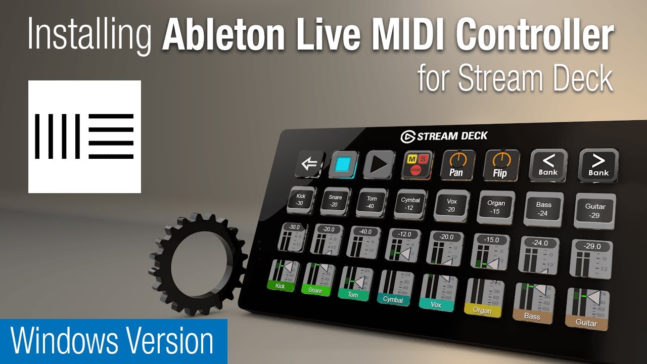 Ableton Live MIDI Controller for Stream Deck Windows Installation