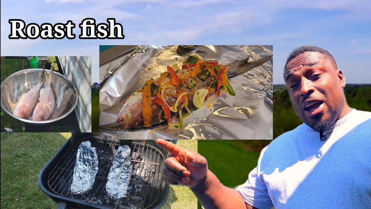 how to make stuff steamed fish on the grill ( roast fish recipe