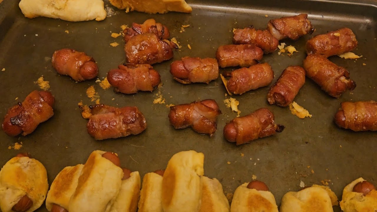 Bacon cocktails and Pigs in a blanket 