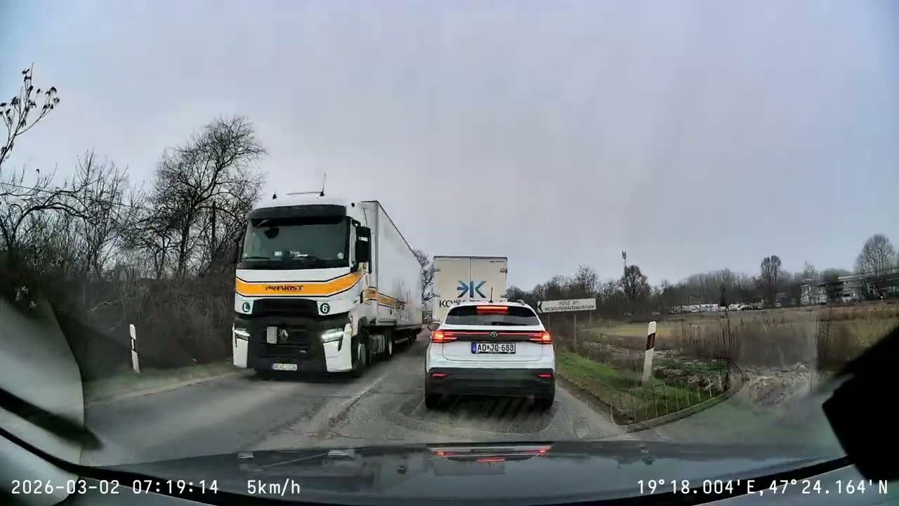Gyömrő - Szigethalom M0 baleset elkerülés 4x gyorsítás