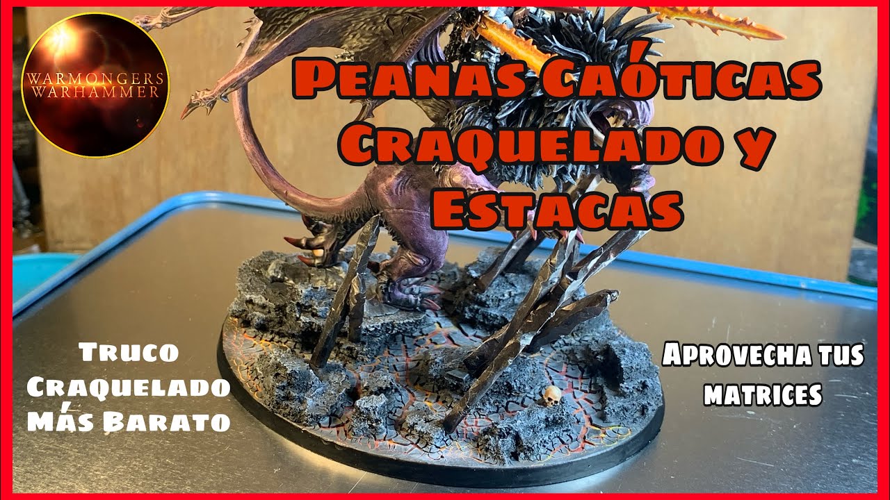 🛠Tutorial: Peanas Caóticas🛠 Craquelado barato y estacas de matrices.